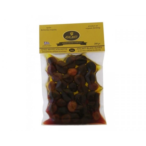 ΒΙΟ ΕΛΙΕΣ ΜΑΥΡΕΣ ΣΕ ΕΛΑΙΟΛΑΔΟ (260gr)
